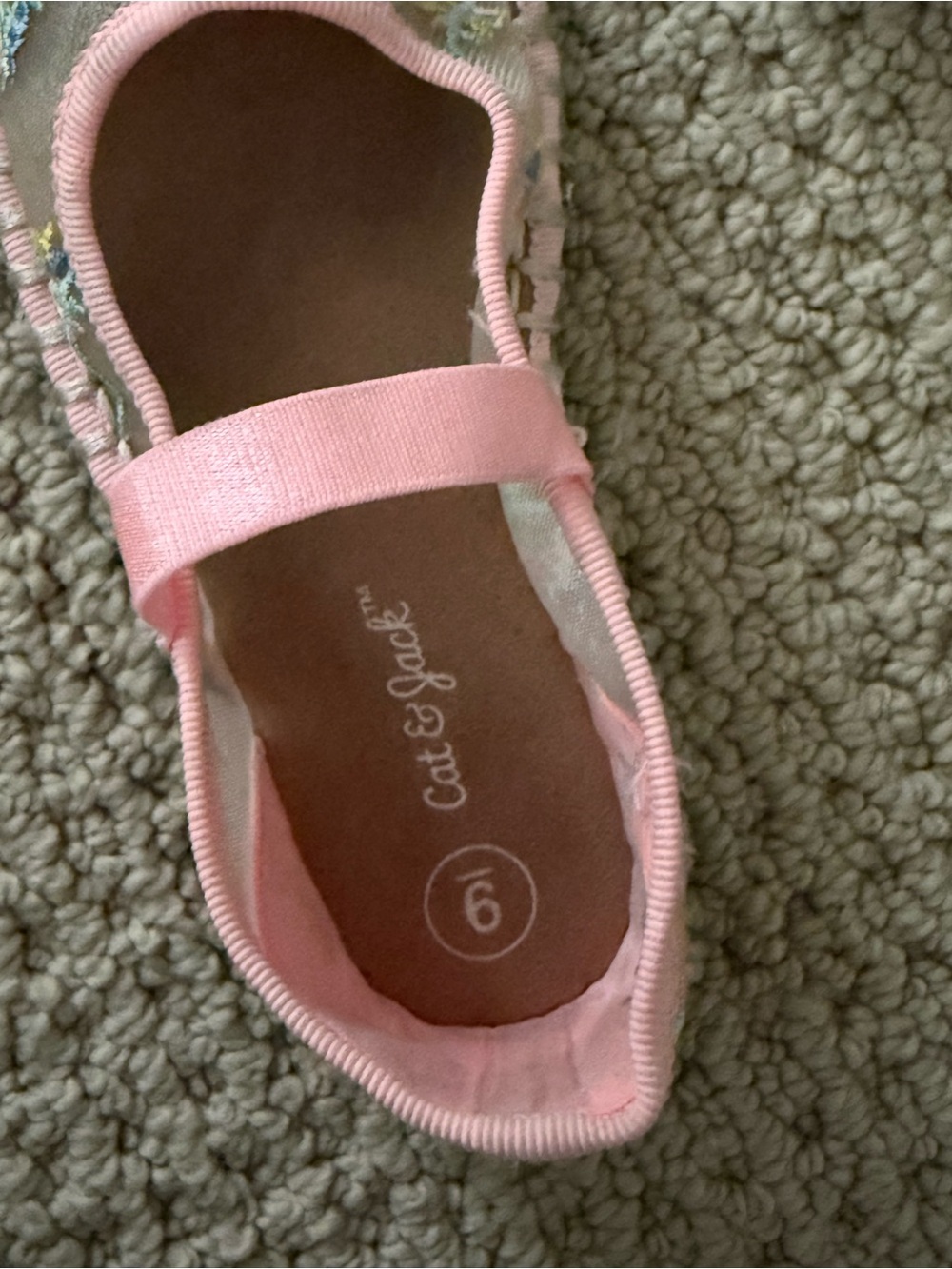 Cat & Jack Pink Floral Mary Jane Espadrilles - Picture 4 of 5
